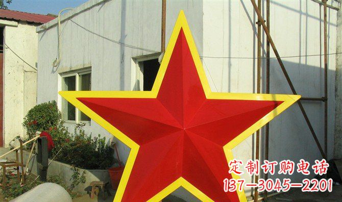 嘉兴不锈钢五角星雕塑——高耸入云的精美艺术