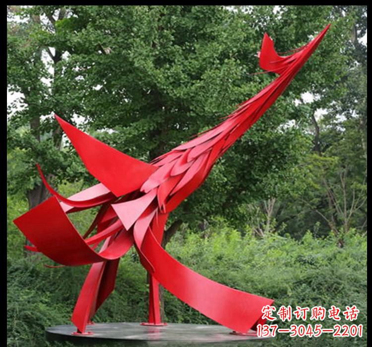 嘉兴不锈钢凤凰雕塑——美丽而神秘的象征