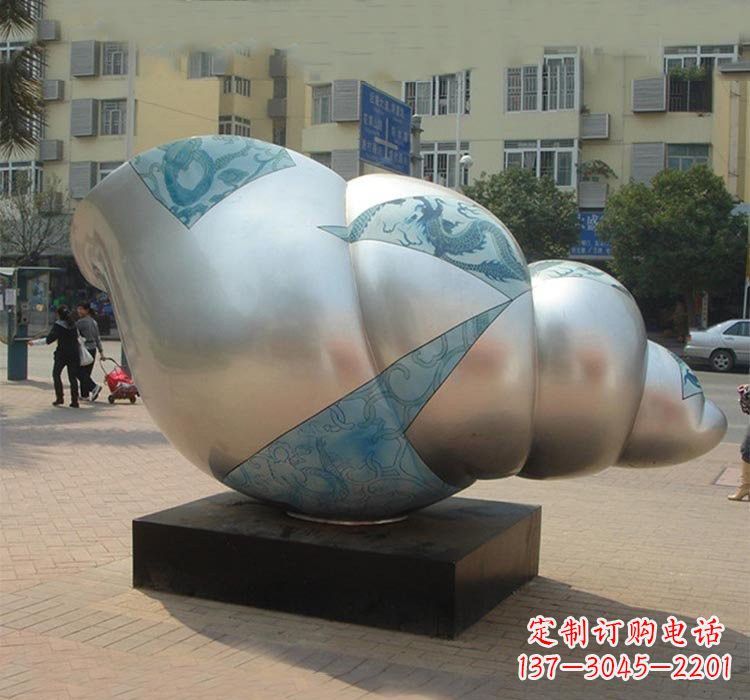 嘉兴不锈钢海螺雕塑——给小区增添美的魅力