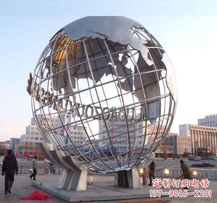嘉兴不锈钢地球仪雕塑一座充满美丽与灵性的艺术品
