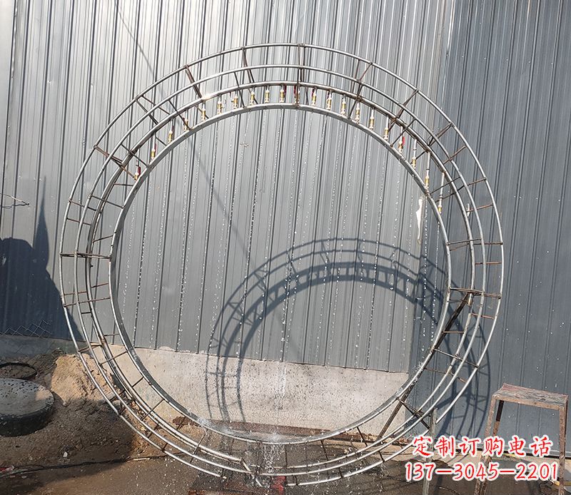 嘉兴圆环的美——不锈钢景观雕塑