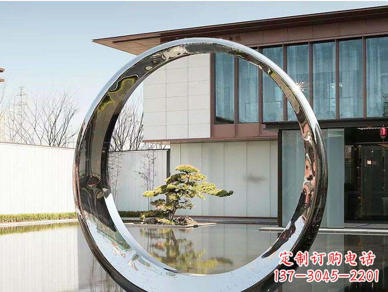 嘉兴不锈钢月亮雕塑精美绝伦