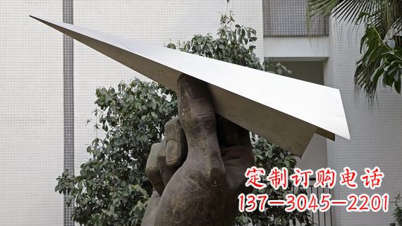 嘉兴不锈钢纸飞机雕塑令人惊叹的艺术绝活
