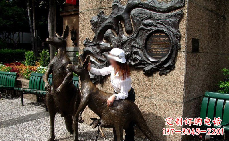 嘉兴袋鼠雕塑——装点步行街的美丽风景