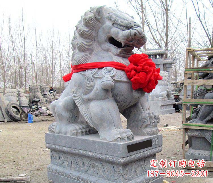 嘉兴雄壮狮子石雕——欢迎来到宁波
