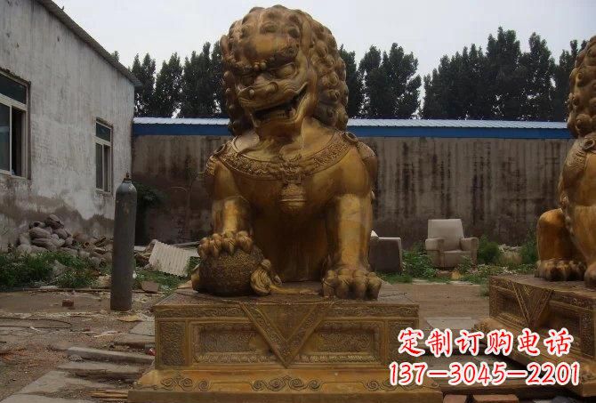 嘉兴静谧的狮子雕塑精美的工艺与精神传承