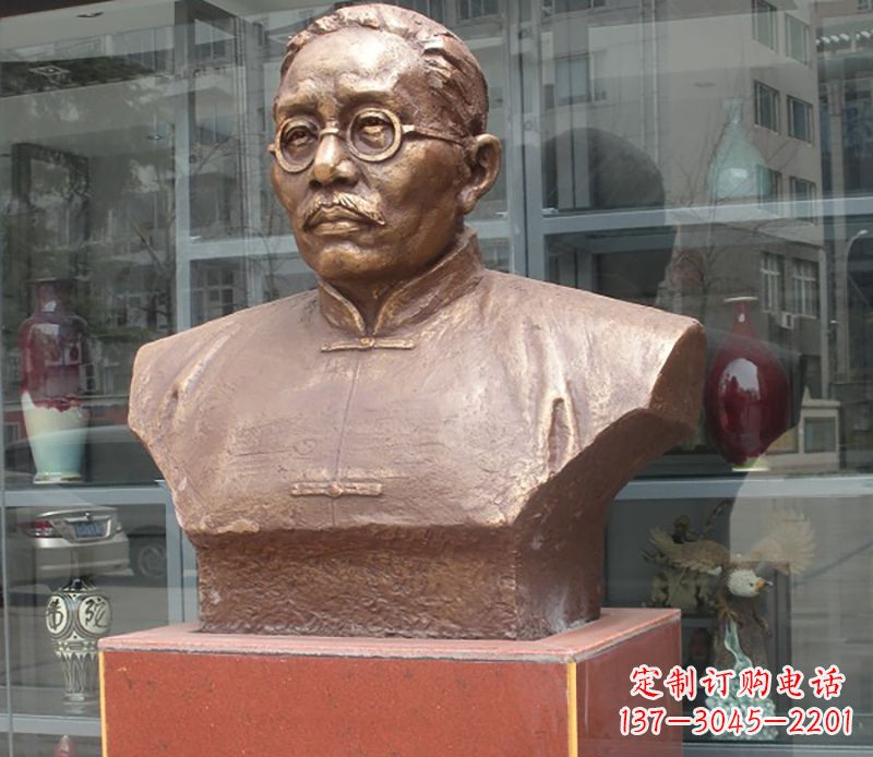 嘉兴蔡元培雕塑传承睿智的象征