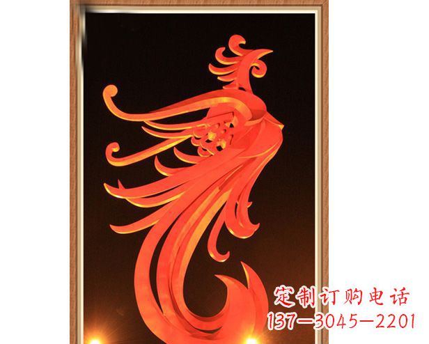 嘉兴不锈钢凤凰雕塑美丽与传统的完美结合