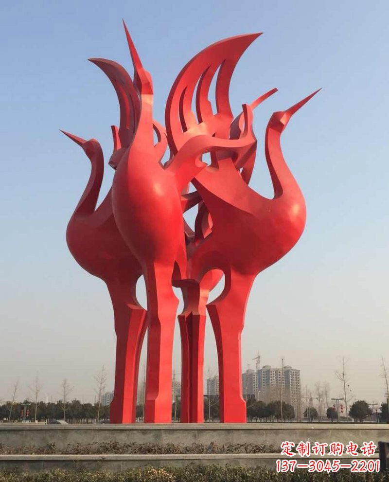 嘉兴仙鹤雕塑一座城市的标志