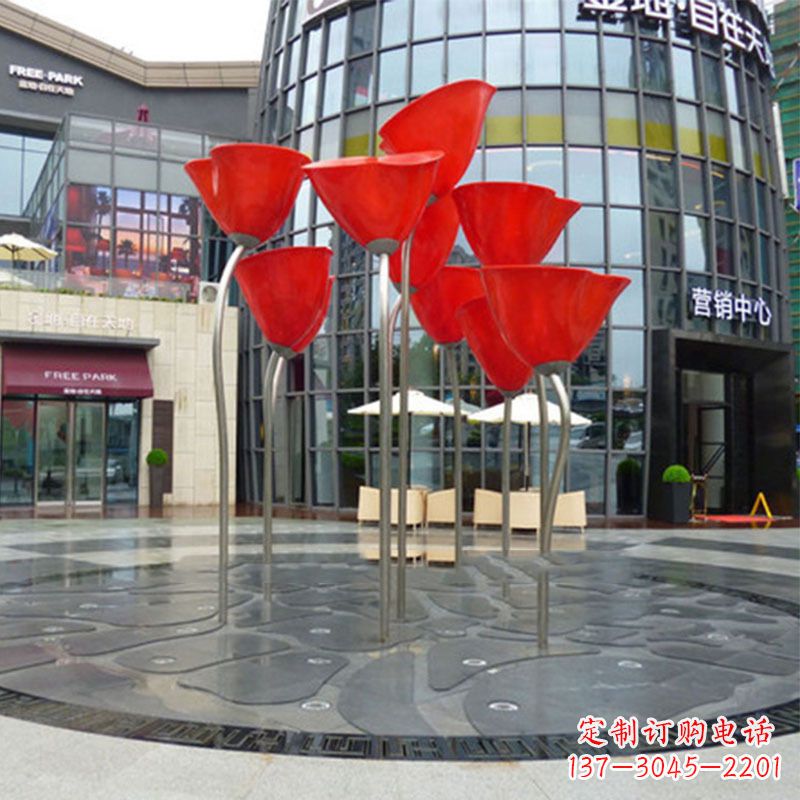 嘉兴玫瑰雕塑点缀城市景观的绚烂之美