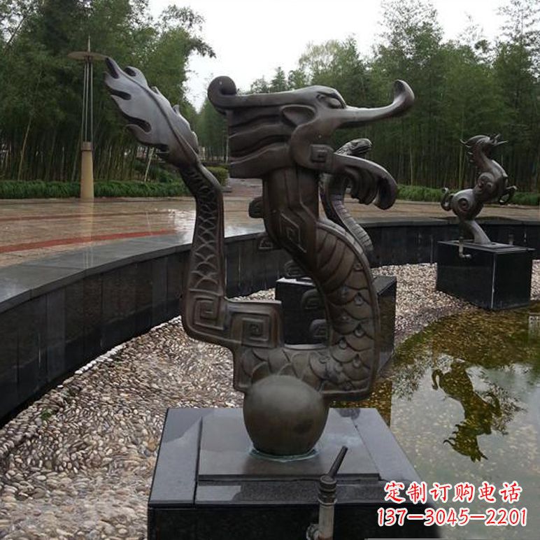 嘉兴城市十二生肖喷泉雕塑