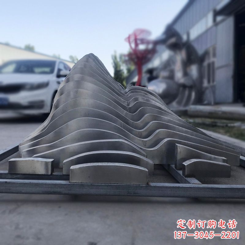 嘉兴不锈钢假山雕塑精致耐用的艺术品