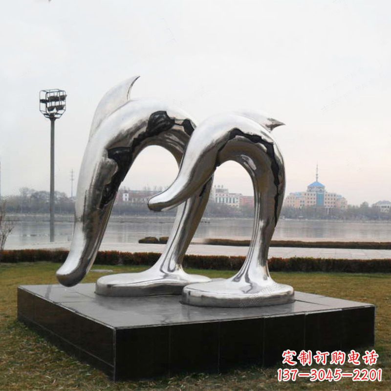 嘉兴海豚公园动物景观雕塑的精灵