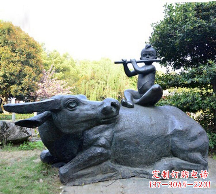 嘉兴牧童雕塑传承民间文化