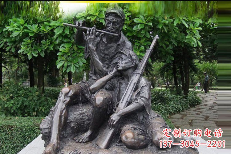 嘉兴红军战士雕塑——抒发军旅情怀