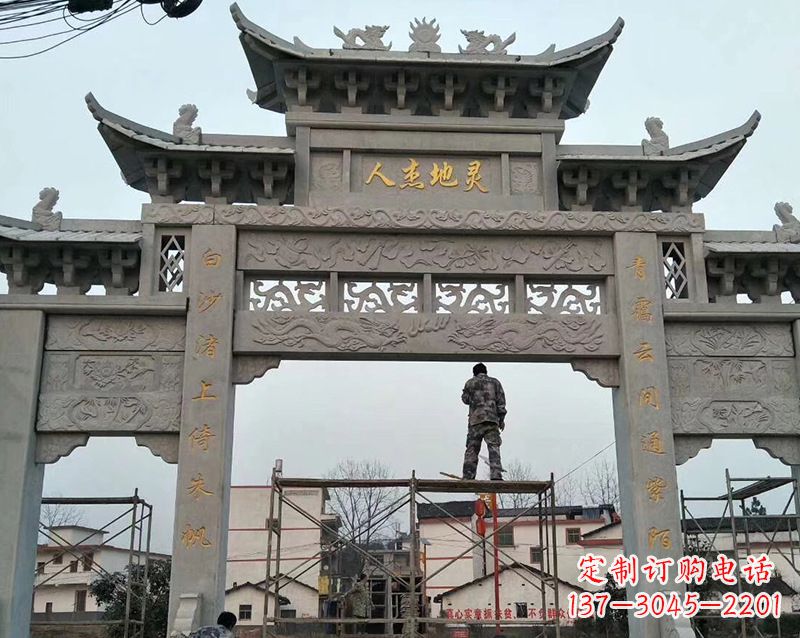 嘉兴牌坊雕塑