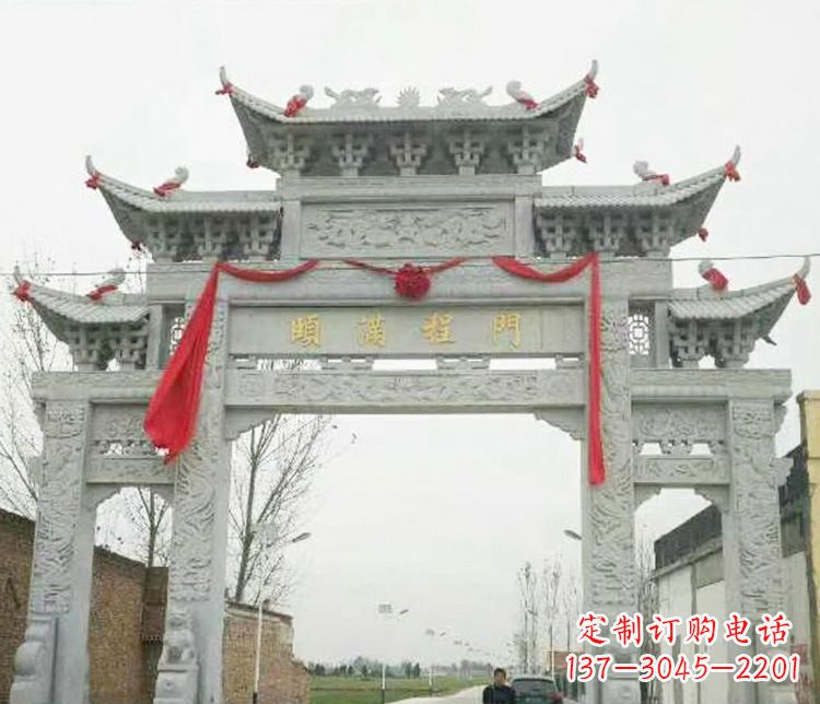 嘉兴牌坊雕塑纪念历史,传承文化