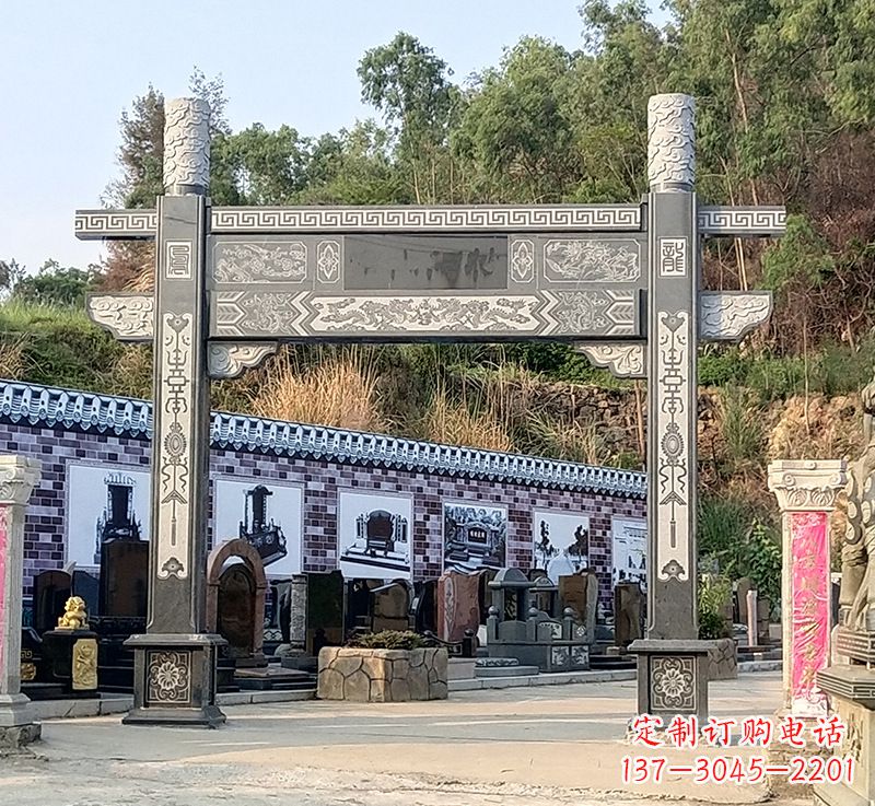 嘉兴古村牌坊雕塑精湛技艺的经典之作