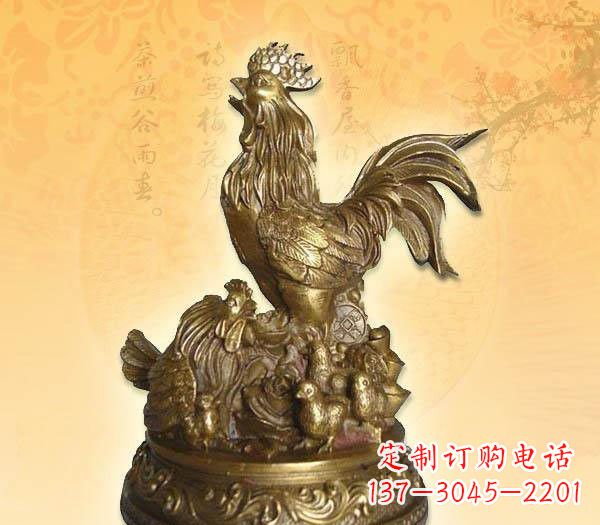 嘉兴传统的公鸡雕塑