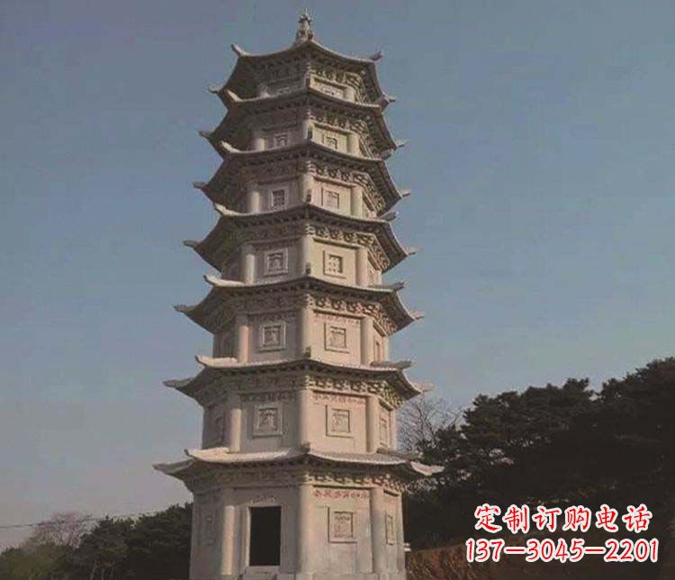 嘉兴宝塔雕塑大理石的艺术精品