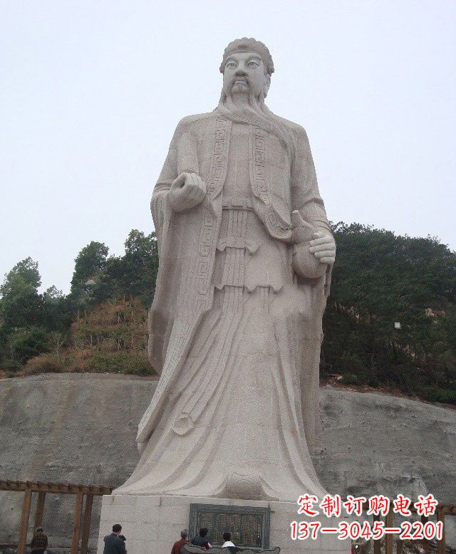 嘉兴大理石保生大帝神像雕塑