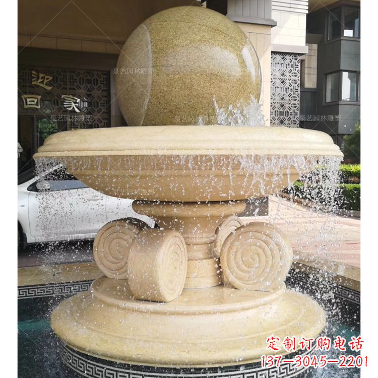嘉兴大理石风水球雕塑传承古老文化的象征