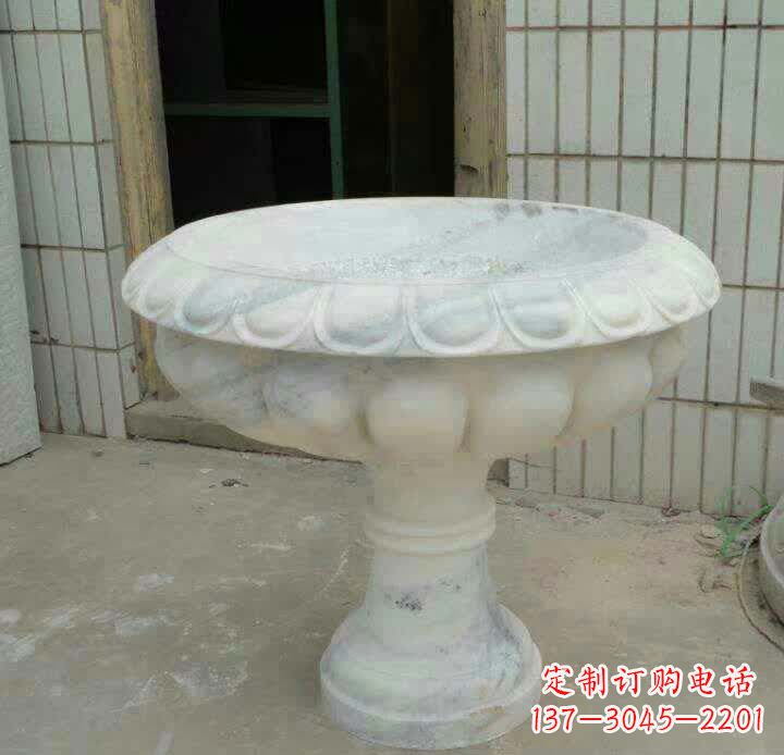 嘉兴大理石花盆雕塑精美绝伦,艺术风采