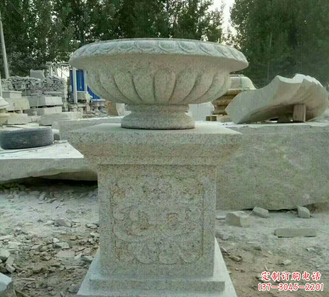 嘉兴大理石花盆雕塑