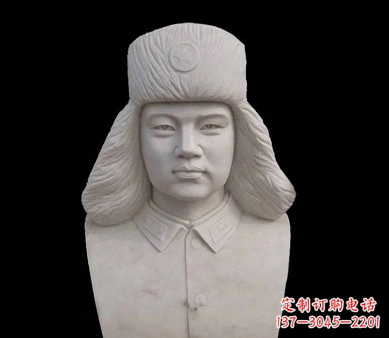 嘉兴大理石雷锋胸像石雕