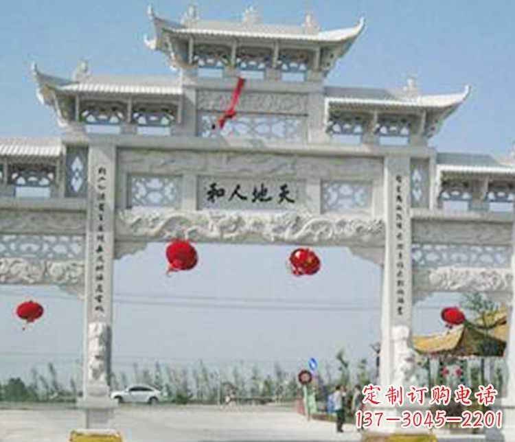 嘉兴牌坊石雕精美雕塑,永久传承