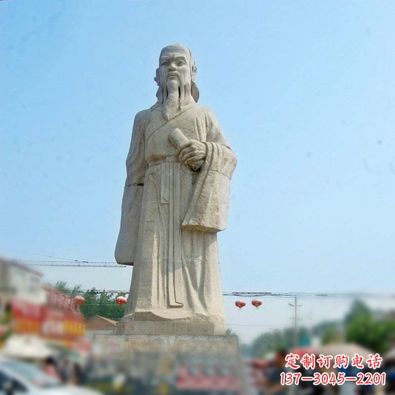 嘉兴大理石庄子雕塑-名人雕像