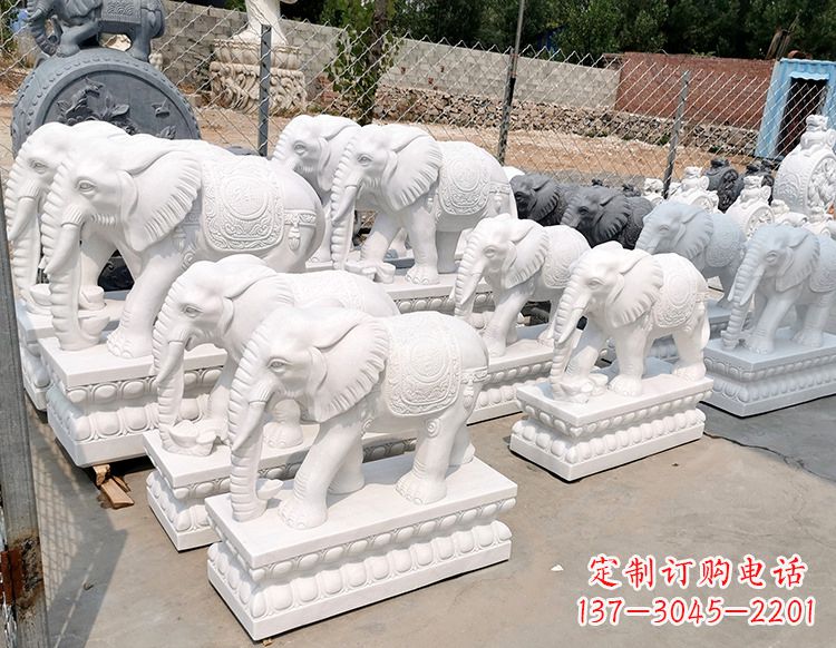 嘉兴集古典艺术与新颖造型于一身的大象石雕