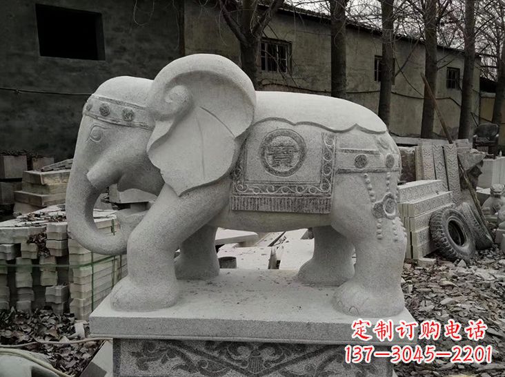 嘉兴古典风格大象雕塑
