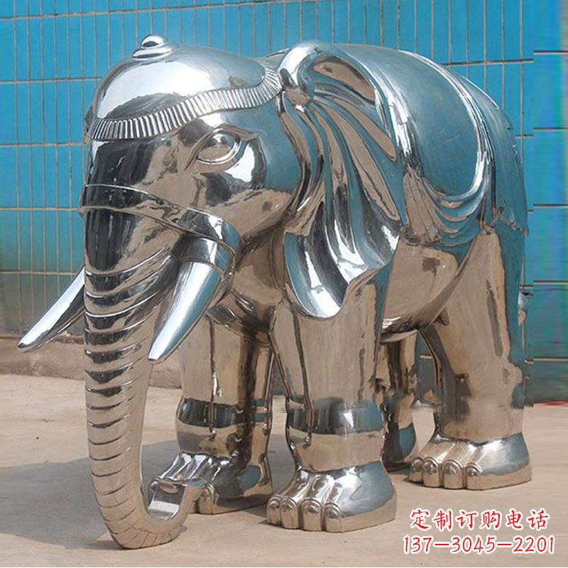 嘉兴立体逼真大象雕塑