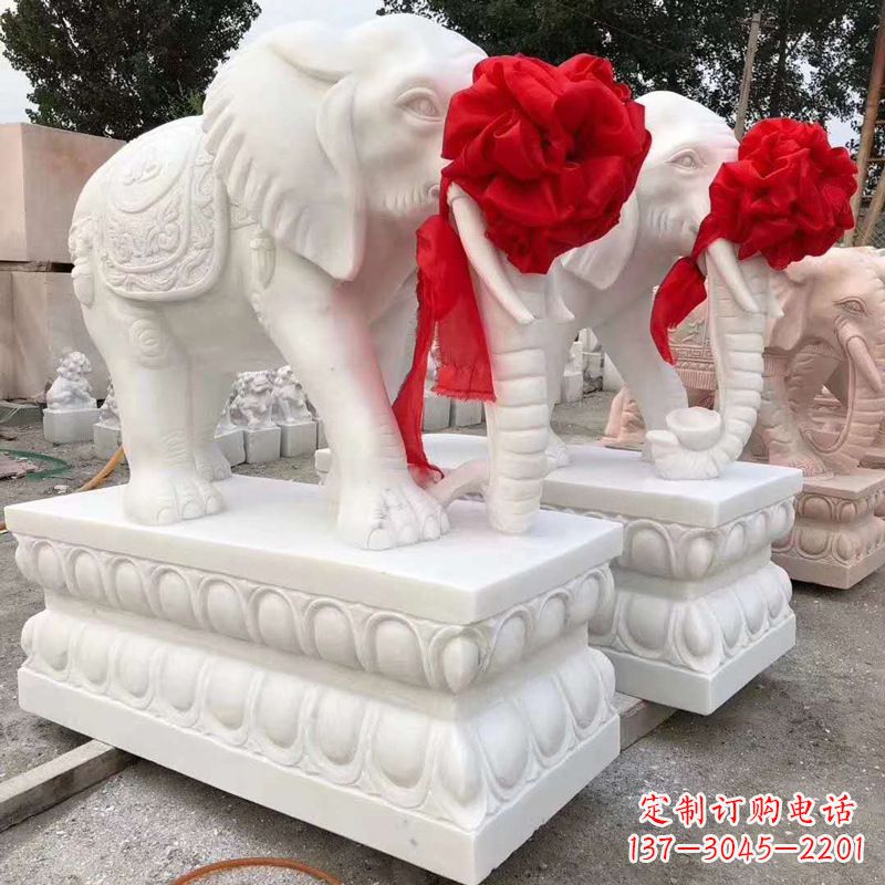 嘉兴大象形象石雕塑