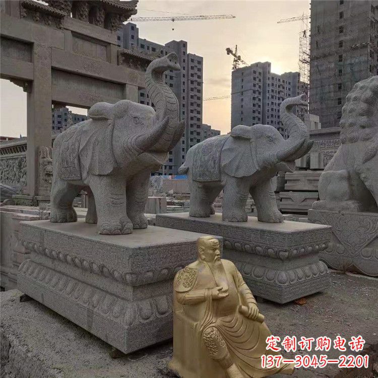 嘉兴精美大象石雕