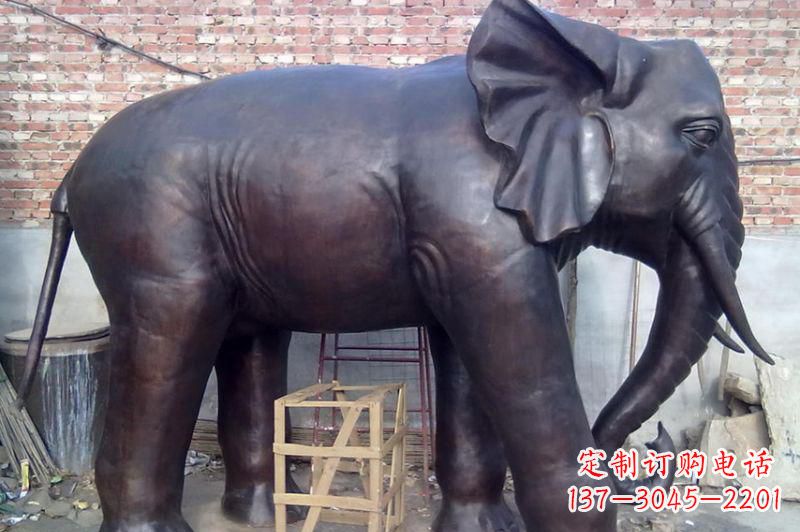 嘉兴大象铸铜雕塑
