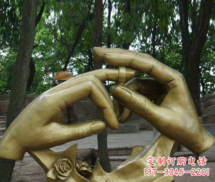 嘉兴精美戒指铜雕塑