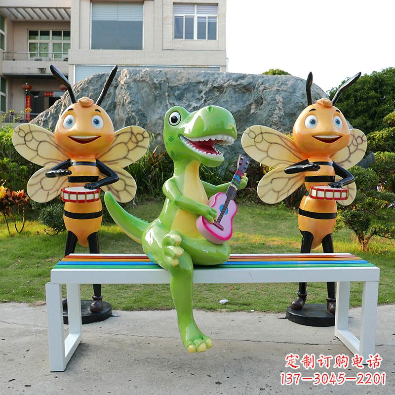 嘉兴吉他恐龙雕塑