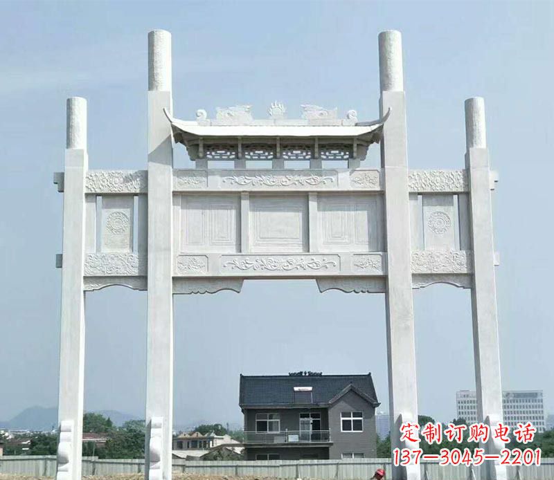 嘉兴精美牌坊雕塑