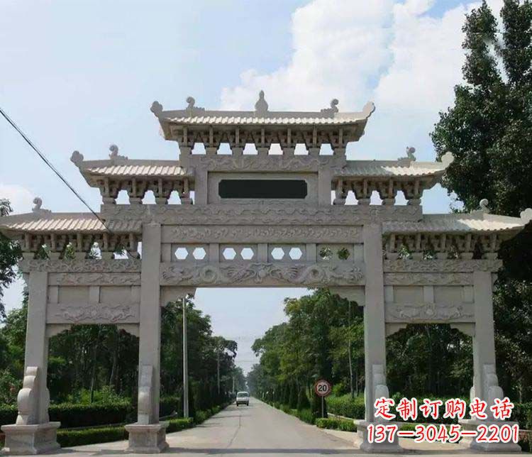 嘉兴定制牌坊雕塑,传承中国传统文化