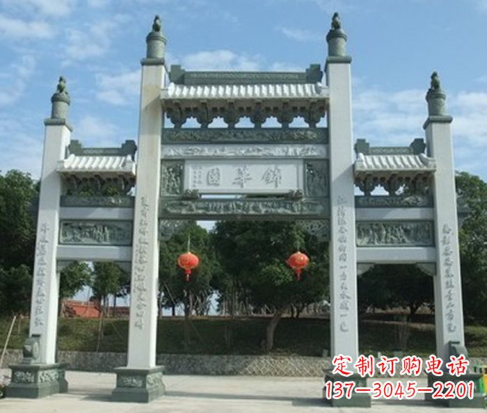 嘉兴牌坊雕塑艺术品定制精品