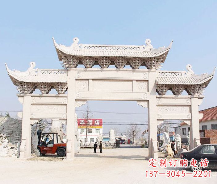 嘉兴精美牌坊雕塑