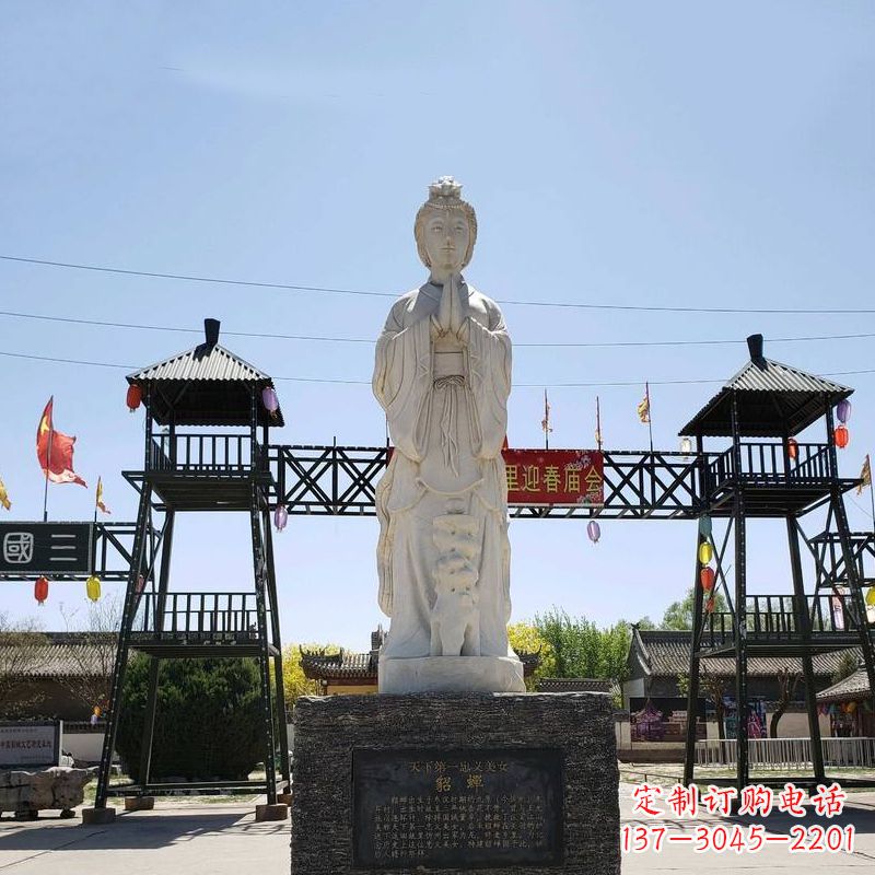 嘉兴精美貂蝉雕塑,抚今追昔神采飞扬
