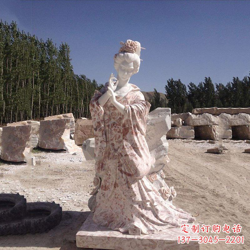 嘉兴传统艺术精美貂蝉石雕塑