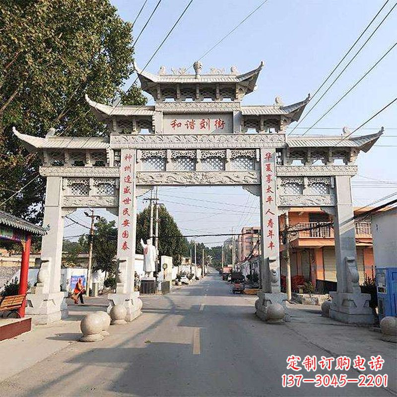 嘉兴牌坊雕塑-精致的艺术精品