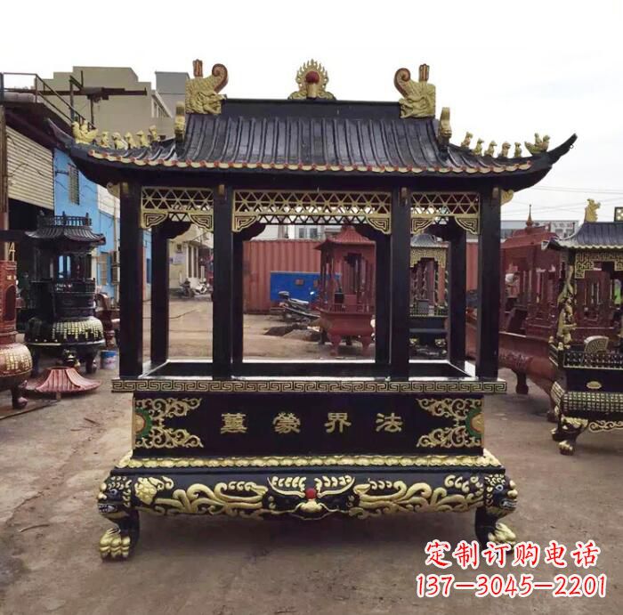 嘉兴雕龙铜香炉