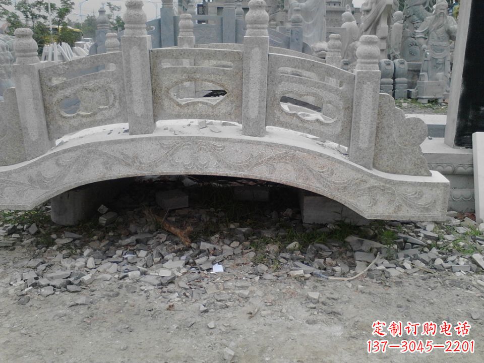 嘉兴精美石桥雕塑,点缀庭园之美