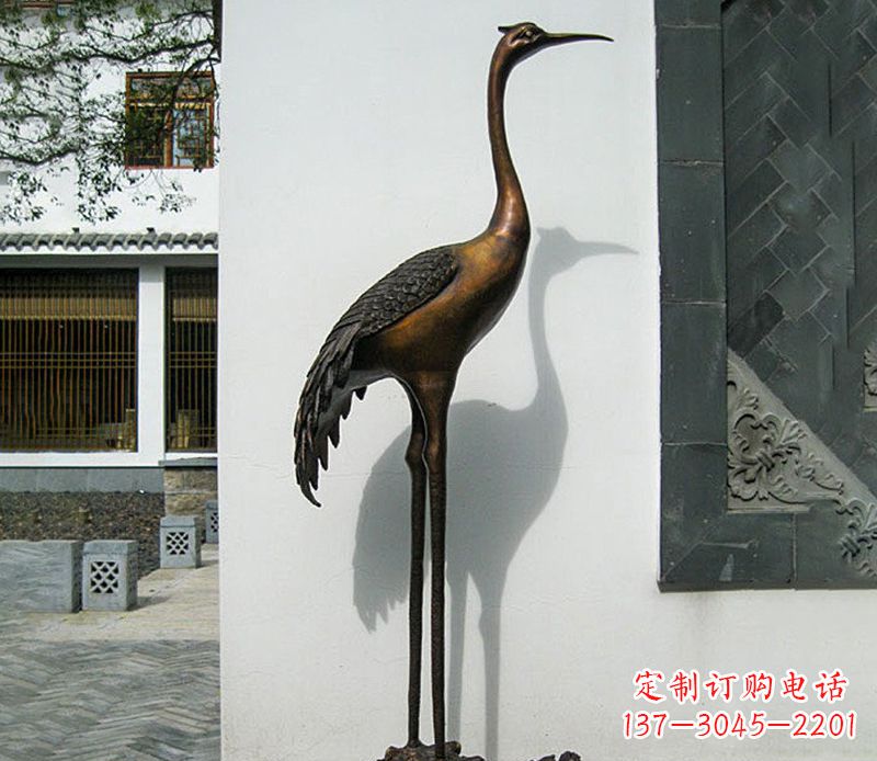 嘉兴仙鹤雕塑,精美绝伦,艺术动人