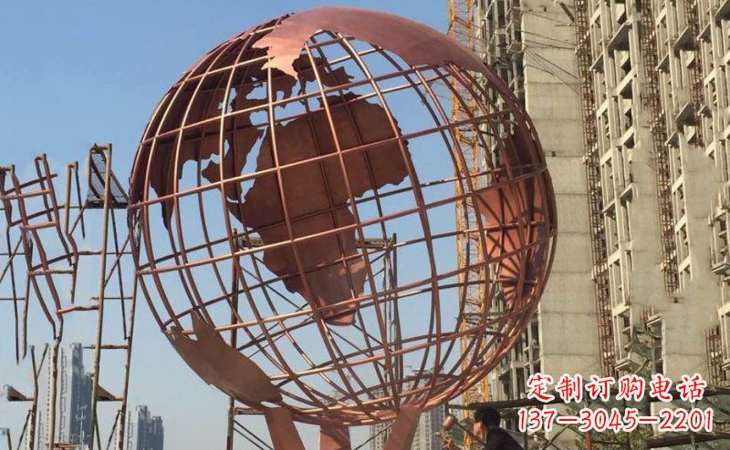 嘉兴锻铜不锈钢地球雕塑